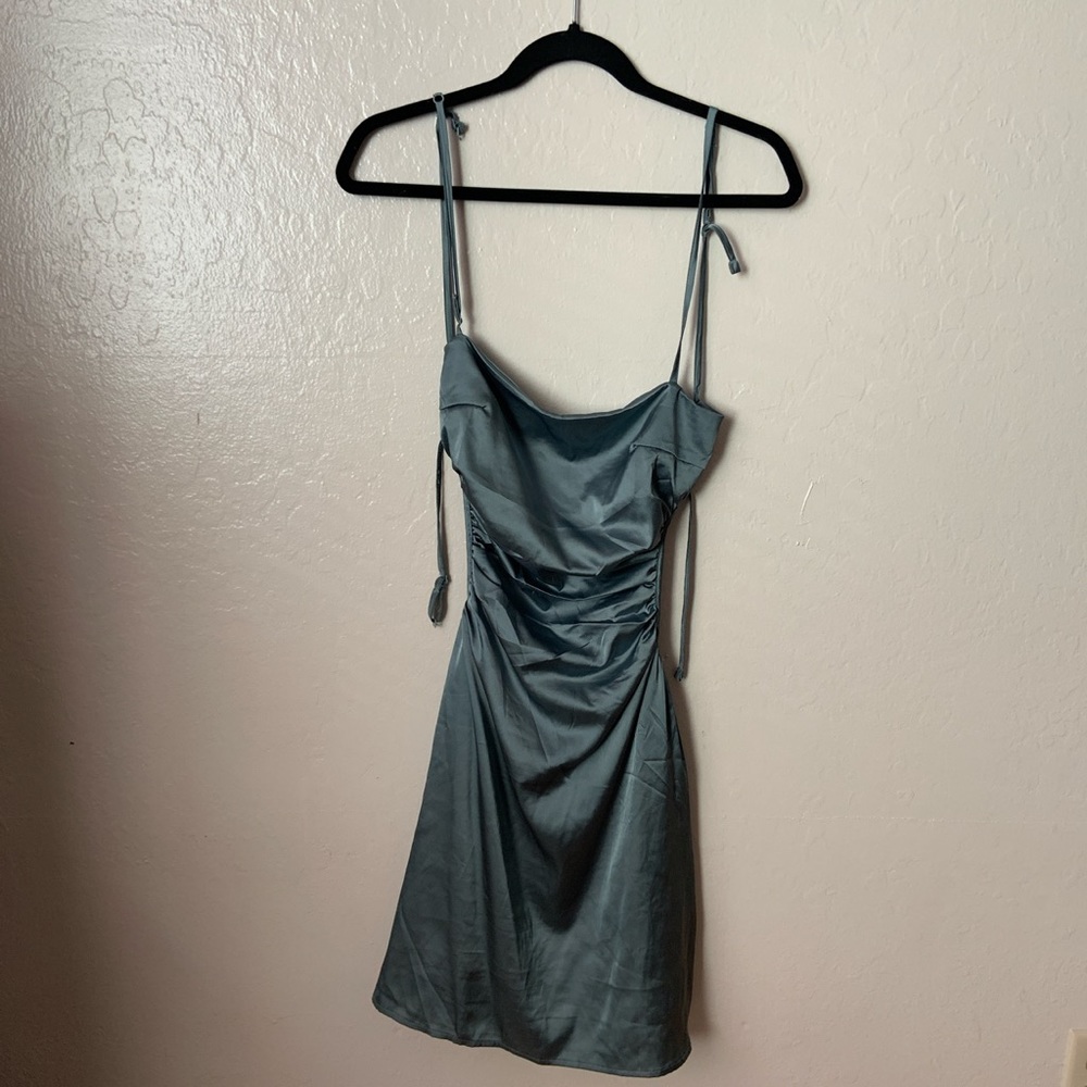 Silk Open Back Dress